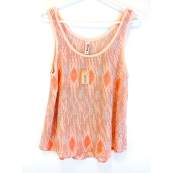 New With Tag Mudd Tank Top Sleeveless Scoop Neck Medium - Picture 6 of 11